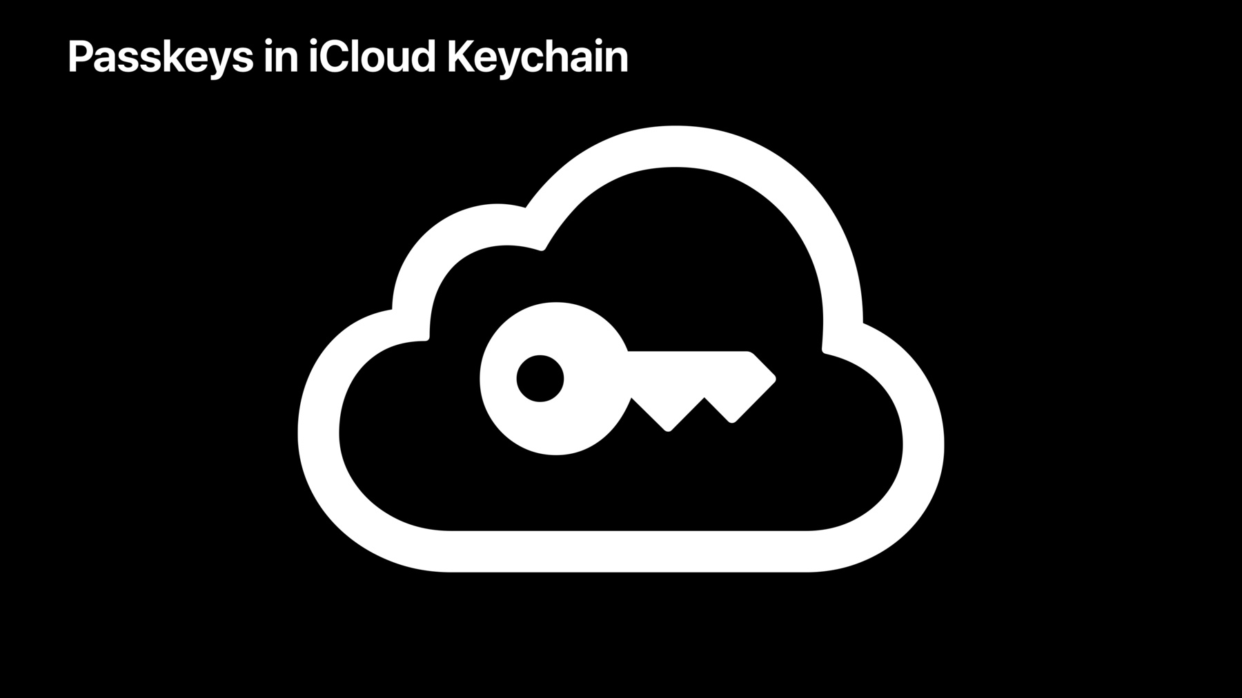 Passkeys in iCloud Keychain technology preview powered by WebAuthn, backed by iCloud Keychain