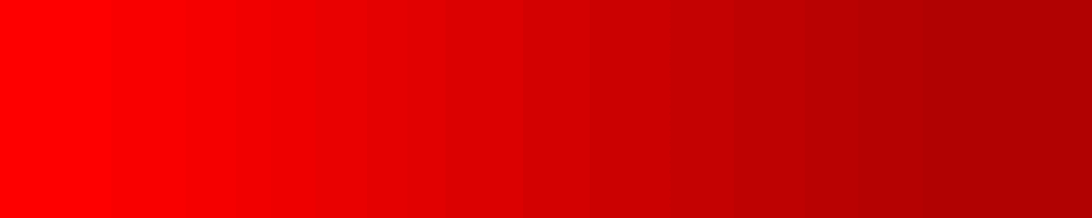 A light red to dark red gradient with distinct bands